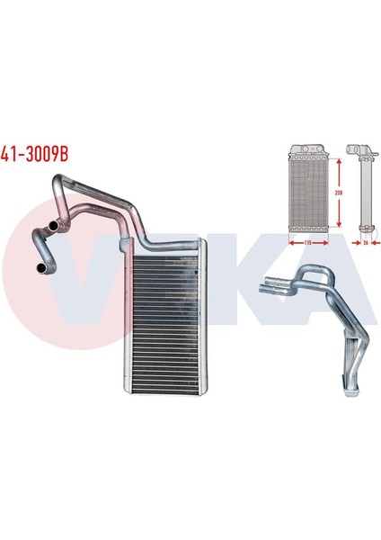 VEKA-41-3009B - Kalorıfer Radyator Brazıng Mıtsubıshı L200 (Kbt,kat) 2.5 D 2006-2012