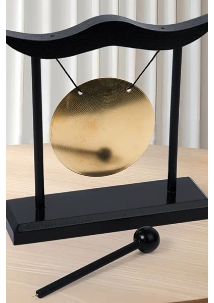 Metal Gong Feng Shui Pirinç Yin Yang Masa Üstü Isim Yazı Yazılabilir