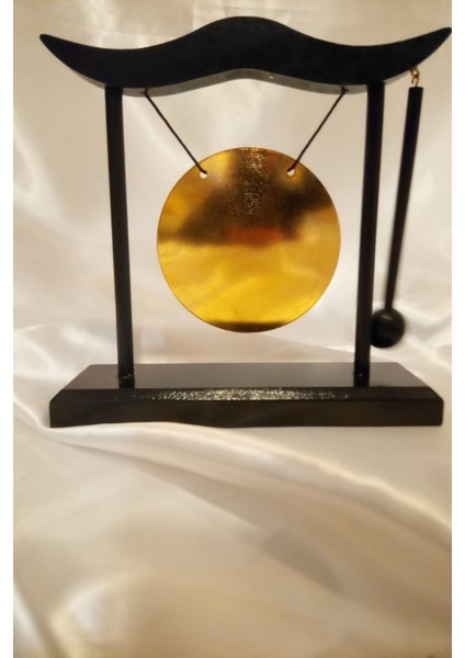 Metal Gong Feng Shui Pirinç Yin Yang Masa Üstü Isim Yazı Yazılabilir