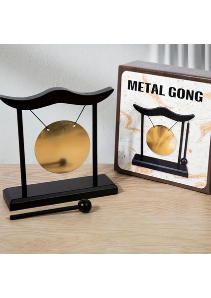 Metal Gong Feng Shui Pirinç Yin Yang Masa Üstü Isim Yazı Yazılabilir