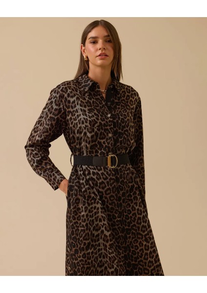 10008 Önden ve Yandan Düğmeli Leopar Tunik 10002521310008 fiyatları