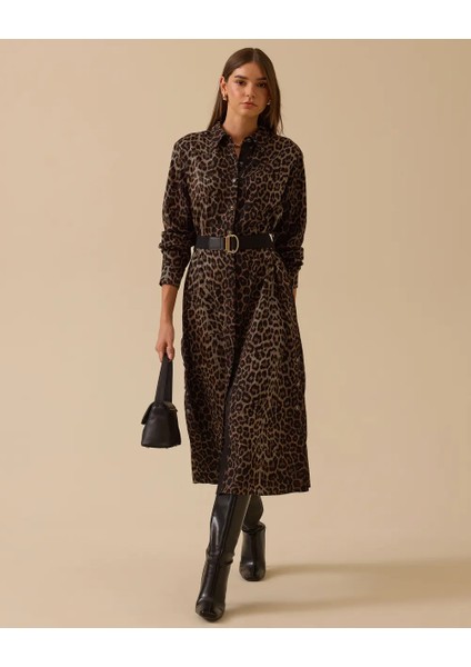 10008 Önden ve Yandan Düğmeli Leopar Tunik 10002521310008 modelleri