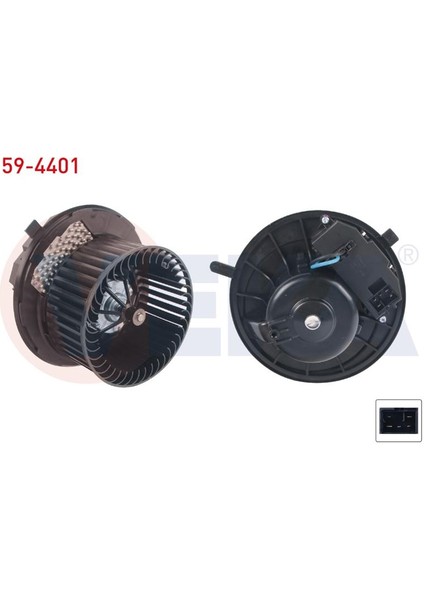 VEKA-59-4401 - Kalorıfer Motoru Otm. Klımalı Kontrol Unıtelı Seat Leon 2005-2012/ Altea 2004-/ Leon 2005-2012/ Audı A3 2003-2012/ Q3 2011- / Tt 2006-2013