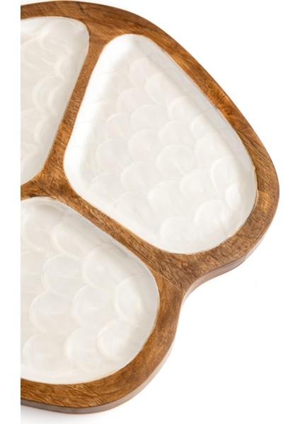 Scalla Sunum Tabağı 35X30 cm (3 Bölmeli) fırsatları