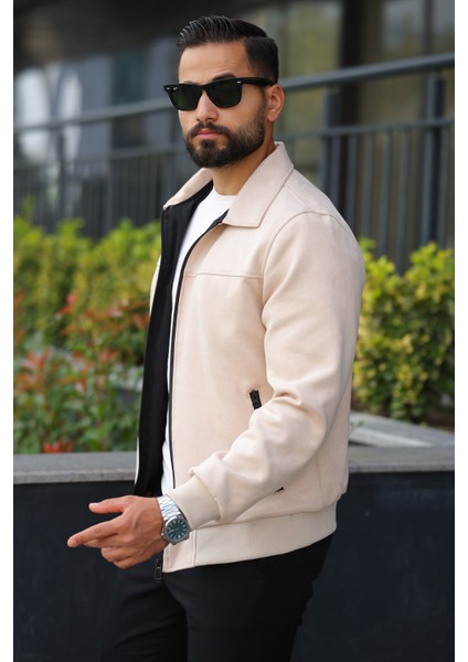 Erkek Polo Yakalı Mevsimlik Astarlı Süet Ceket fiyatları