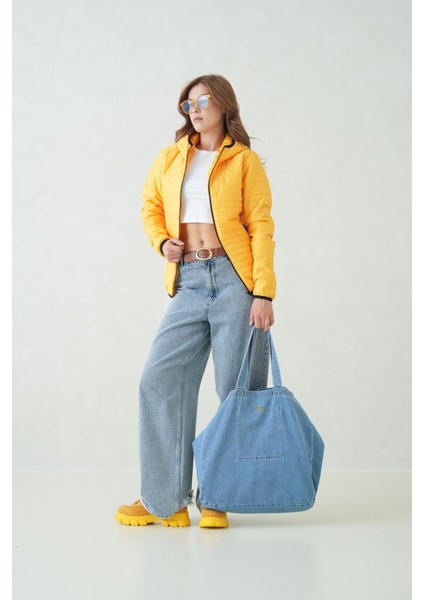 Içi Astarlı Su ve Rüzgar Geçirmez Cepli Kapüşonlu Kadın Mont fiyatları