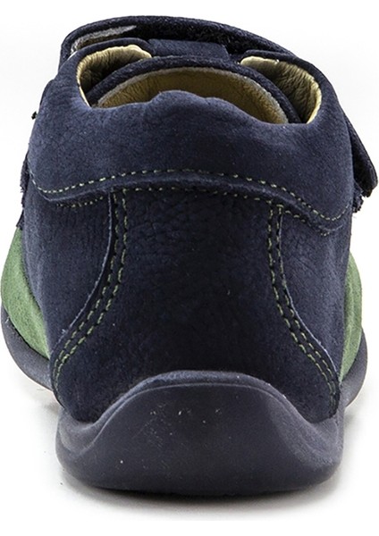 Minipicco Çocuk Lacivert Deri Anatomik Destekli İlk Adım Bot