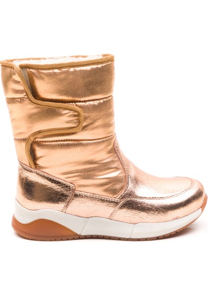 Minipicco Kız Cocuk Bronz Deri Anatomik Destekli Çocuk Bot