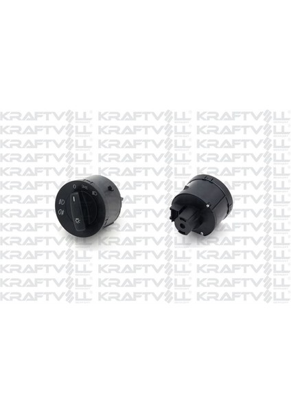 KRAFTVOLL-04050172 - Cam Acma Kapama Anahtarı Golf 5 Passat Caddy T5 Far Anah. Cıft Sıslı