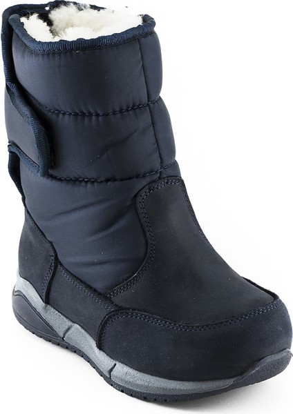 Minipicco Kız Cocuk Lacivert Deri Anatomik Destekli Çocuk Bot