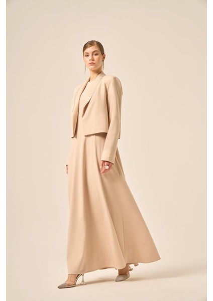 Kadın Ceket Elbise Takım Bej 31210 fiyatları