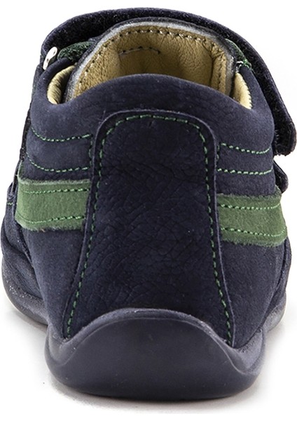 Minipicco Erkek Cocuk Lacivert Deri Anatomik Destekli İlk Adım Bot