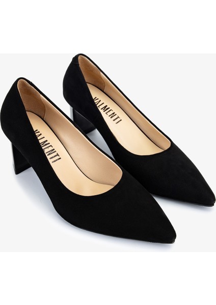 Kadın Hakiki Deri Siyah Süet Topuklu Ayakkabı 1036 8224 Bn Ayk SK25-26 Sıyah Suet fiyatları