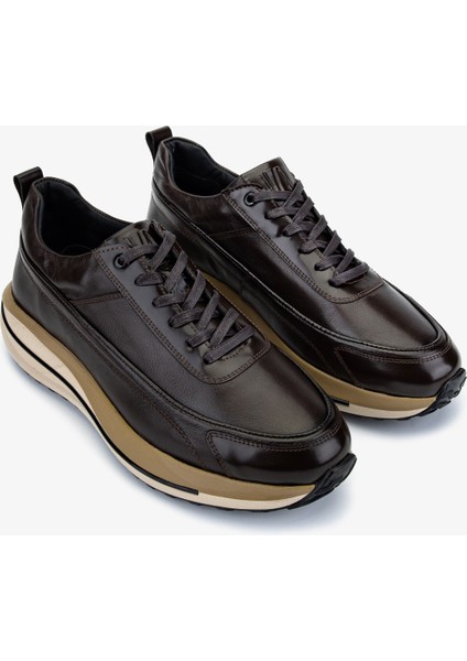 Erkek Hakiki Deri Kahverengi Sneakers & Spor Ayakkabı 381 22539 Erk Ayk SK25-26 Kahve fiyatları