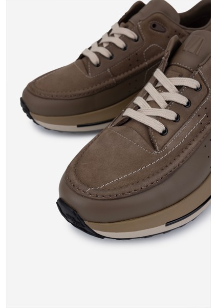 Erkek Hakiki Deri Vizon Sneakers & Spor Ayakkabı 381 22548 Erk Ayk SK25-26 Vzn Nbk/vzn modelleri