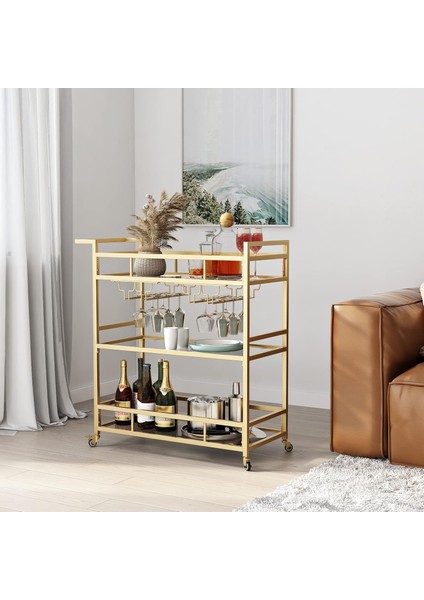 Riga Metal Gold Sunum Arabası, Bar Servis Arabası