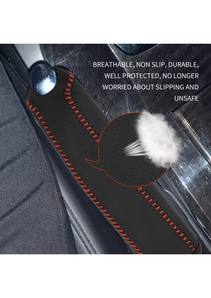 Deri El Freni Kapağı Honda / Accord / Civic 8, Siyah + Kırmızı Çizgi Için Koruyucu Kılıf (Yurt Dışından) fırsatları