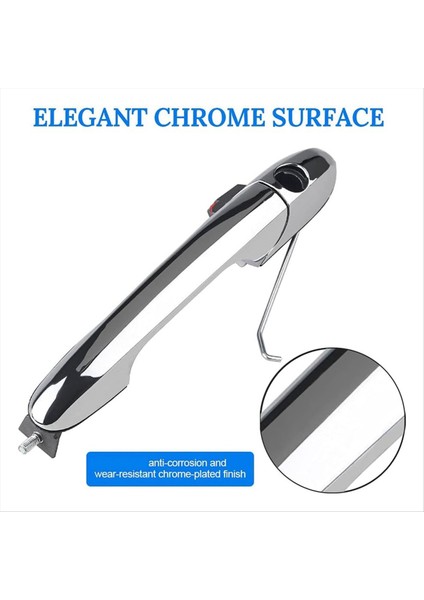 Araba Dış Kapı Kolu 68069943AC Fiat Için 500 2012-2019 Dış Sap Krom Sol Sürücü Yan Araba Aksesuarları (Yurt Dışından) fırsatları