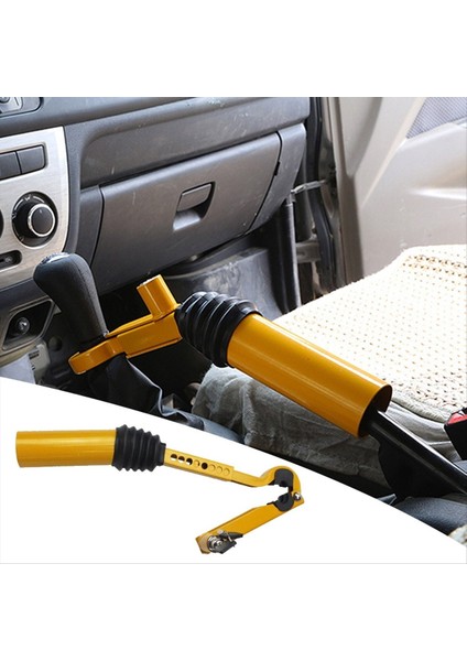 Araba Handbrake Vardiya Kilidi Hırsızlık Anti-Güçlü Güvenlik Kamyonu Suv Römork Kilidi Ayarlanabilir Handbrake Dişli Vardiya Kilidi (Yurt Dışından) indirimleri