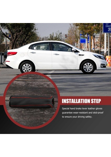 Kıa K2 2012 2012 2013 2014 2015 2015 2015 Için Araba Deri Dişli El Freni Kapağı Vardiya Kolu Kapağı (Yurt Dışından) fırsatları