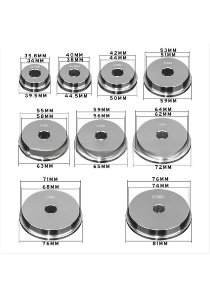 Tekerlek Göbek Yatağı Montaj Aleti Yatak Dış Halkası Halkası Yüzük Yağı Keçesi Halkası Presleme Aracı (Yurt Dışından) modelleri