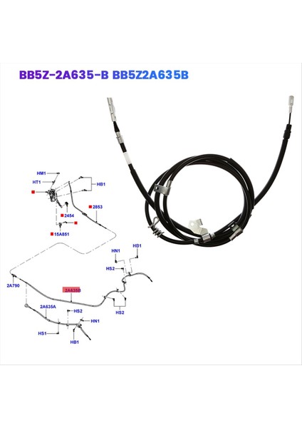 Araba Sağ Arka Park Acil Fren Kablosu BB5Z-2A635-B Ford Explorer Için 2011-2019 Handbrake Lasso Kablosu BB5Z2A635B (Yurt Dışından) fırsatları