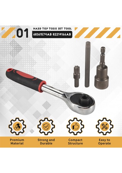 4pcs Sert Üst ve Kapı Kaldırma Torx Set Araç Kitini Değiştirin 68361574AB 2007-2020 Için 82214166AB Jeep Wrangler Jk Jl Rubicon Sahara Sporları (Yurt Dışından) indirimleri