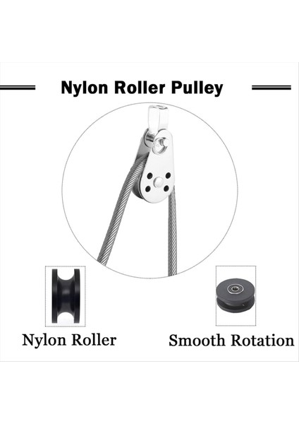 SUS316 Kaldırma Yük Kasnak Blok Tekerlekler Tek Kasnak Açık Paslanmaz Çelik Güçlü Kasnak 4 Pcs (Yurt Dışından) fiyatları