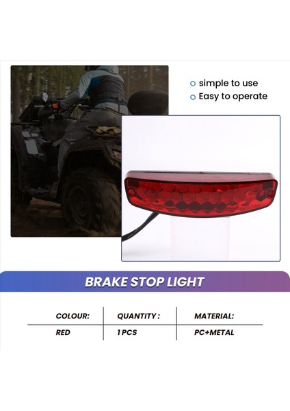 Atv 12V 3 Tel Fren Durdur Işık Lisansı Atv Off Road Motosiklet Sinyal Lambası Aksesuarları Araç Işıkları (Yurt Dışından) indirimleri