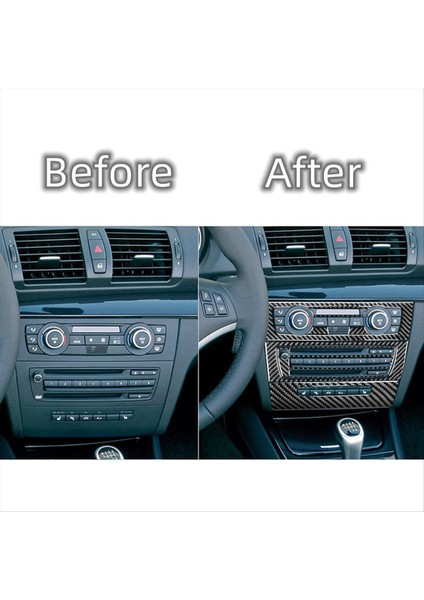 Bmw 1 Serisi Için Karbon Fiber Lhd E87 E81 E82 08-13 Merkez Konsolu Ac Radyo Cd&#39;si Panel Trim Iç Aksesuarlar, B (Yurt Dışından) fırsatları