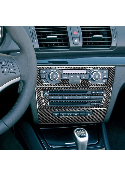 Bmw 1 Serisi Için Karbon Fiber Lhd E87 E81 E82 08-13 Merkez Konsolu Ac Radyo Cd&#39;si Panel Trim Iç Aksesuarlar, B (Yurt Dışından) indirimleri
