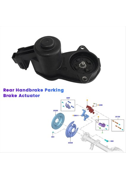 926-620 FL3Z-2B712-A Ford F150 2015-2021 Hafif Duty JL3Z-2B712-A Handbrake Kaliper Motoru Için Arka Park Freni Aktüatörü (Yurt Dışından) fırsatları