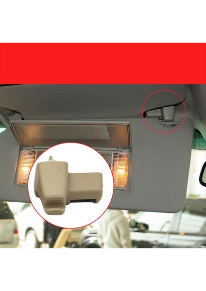 Siyah Araba Güneş Vizörü Sabit Klipli Ön Güneş Vizör Tokası EGP000040PVA EGP000050PVA Land Rover Range Rover L322 03-12 (Yurt Dışından) modelleri