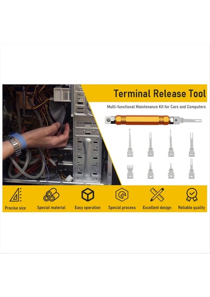 Amp Metrı Pack Molex Konektörler Için Çift Başlı Çıkarılabilir Terminal Pimi Ekstraksiyon Aracı Motorlar Onarım (Yurt Dışından) fiyatları