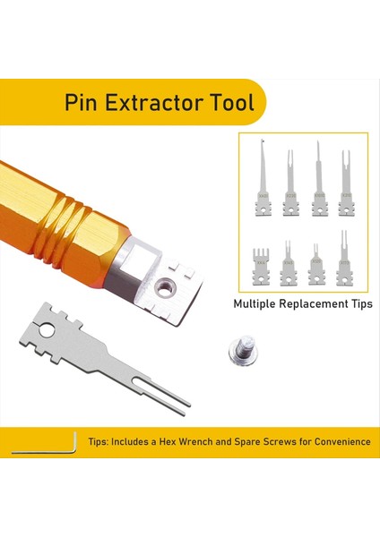 Amp Metrı Pack Molex Konektörler Için Çift Başlı Çıkarılabilir Terminal Pimi Ekstraksiyon Aracı Motorlar Onarım (Yurt Dışından) indirimleri