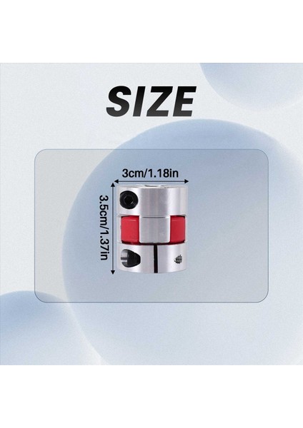 3,5 x 3cm Alüminyum Esnek Şaft Birleştirme Step Motor Mili Kuplör Kuplör (Yurt Dışından)