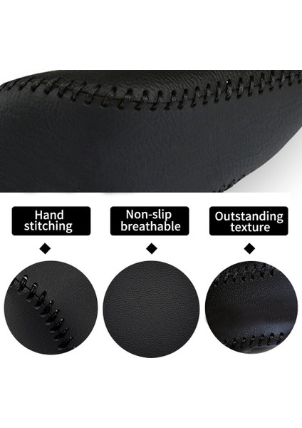 2pcs Dişli Kafa Vardiyası Knob Kılıfı Ford Fiesta Mk7 2009 - 2015 Ecosport 2012 - 2017, Pu Deri (Yurt Dışından) fırsatları