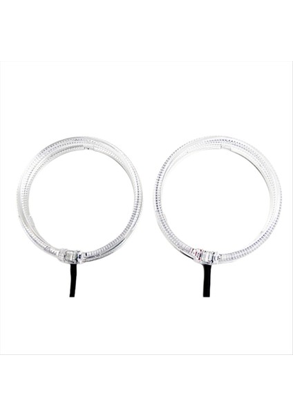 Araba LED 80MM Diyafram Halo Yüzükleri Beyaz Işık Melek Gözleri Işık 9-30V Far Sürüş Lambaları Araba Far Aksesuarları (Yurt Dışından) fiyatları
