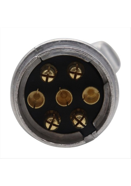 7 Pin Römork Fişi 12V Rv Soketleri Römork Sinyal Lambası Konektörleri Için Braket ile Tren Römork Aksesuarları (Yurt Dışından) fırsatları