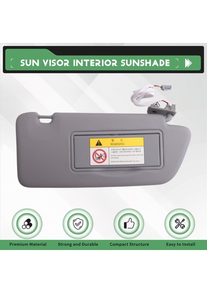 Peugeot 2008 3008 301 308 308S 408 508 Citroen C5 98158119ZQ 98158116ZQ Için Araba Güneşi 8163EG Iç Güneşlik (Yurt Dışından) fırsatları