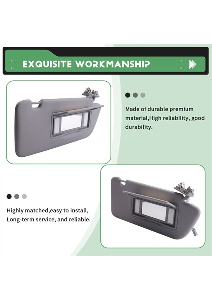 Peugeot 2008 3008 301 308 308S 408 508 Citroen C5 98158119ZQ 98158116ZQ Için Araba Güneşi 8163EG Iç Güneşlik (Yurt Dışından) indirimleri