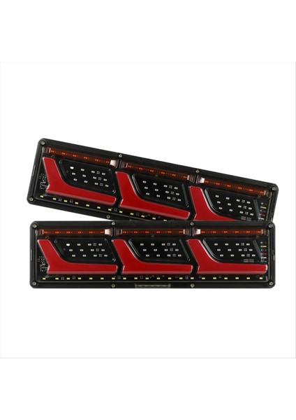 24V Arka Lambalar Kamyon Işıkları Yanıp Sönen Dönüş Sinyal Lambası Römorku LED Sis Konumu Arka Fren Ters Gösterge (Yurt Dışından)