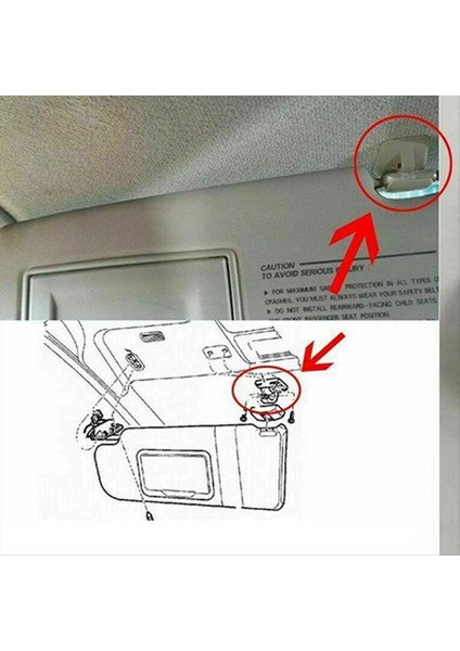 10PCS Araba Iç Güneş Vizörü Klips Hyundai Için Kanca Braketi Hyundai Getz I20 2002-2012 85235-1C300QS Gri Tutucu Sunvisor Klipsi (Yurt Dışından) modelleri