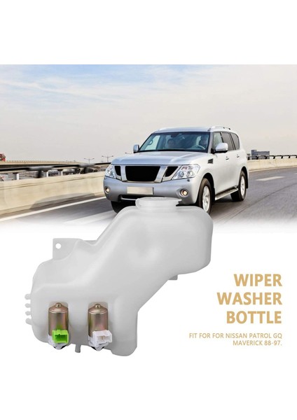 Araba 2 Delik Ön Cam Silecek Yıkayıcı Şişesi Nissan Patrol Gq Maverick Için Pompa Tank Kavanoz Kiti ile (Yurt Dışından) modelleri