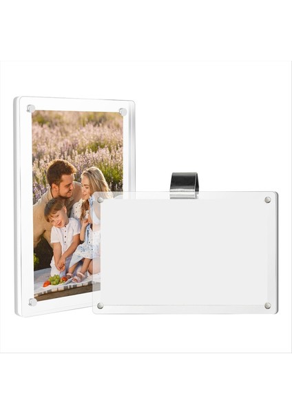 Araba Sun Visor Fotoğraf Tutucu, Manyetik Araba Resim Çerçevesi, Aracınıza Kişilik Eklemek Için Evrensel Araba Vizörü Klipsi (Yurt Dışından)