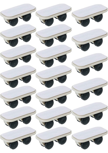 20 Adet Kendi Kendine Yapışkan Tekerlekler Çarkı Tekerlekler Üzerinde Tekerlek Arabası Kutular Çark Küçük Tekerlek Macun Plastik Tekerlek Yapışkan Çark (Yurt Dışından)