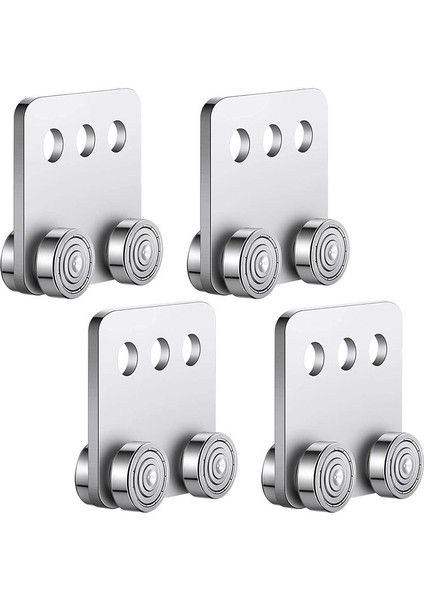 4 Pcs 4 Tekerlek Tramvay Montajı Silindir Tramvay 1-5/8 Inç Genişliğinde Dikme Kanalı Için Kararlı Kaynaklı Kanal Silindiri (Yurt Dışından)