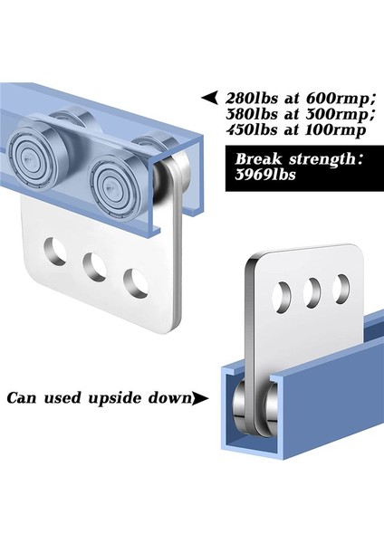 4 Pcs 4 Tekerlek Tramvay Montajı Silindir Tramvay 1-5/8 Inç Genişliğinde Dikme Kanalı Için Kararlı Kaynaklı Kanal Silindiri (Yurt Dışından) fırsatları