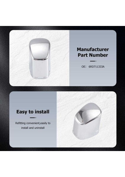 1x Araba Handbrake Kol Park Düğmesi Kapak Polo Cross Için Krom Dekorasyon Kabuğu 6rd 711 333 A Araba Stil Aksesuarları 6RD711333A (Yurt Dışından) fırsatları