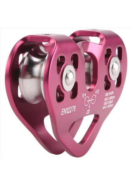 Açık Tırmanma Kasnağı Iki Eksenli Taşıma Çelik Kablosu, Kalp Şeklindeki Çift Kasnak Kırmızısını Genişletiyor (Yurt Dışından) modelleri